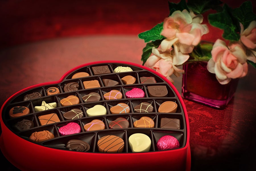 Valentine’s Day box of chocolate